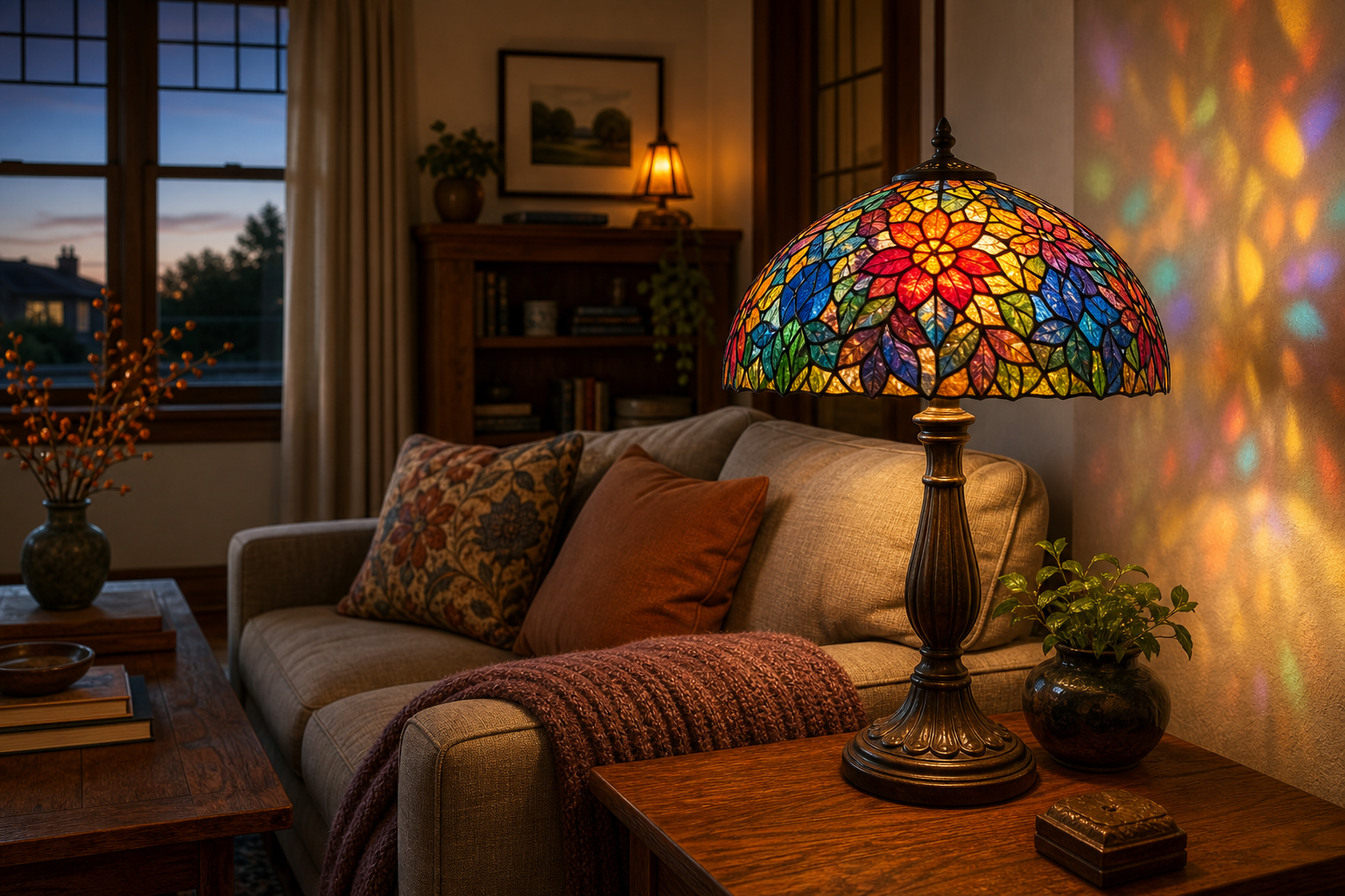 How Stained Glass Table Lamps Transform American Homes