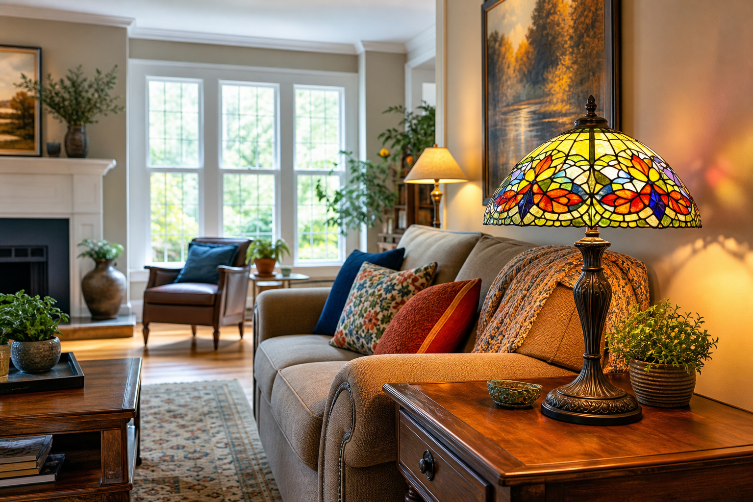 Brighten Your Living Room: Real-Life Tips for Using a Tiffany Table Lamp