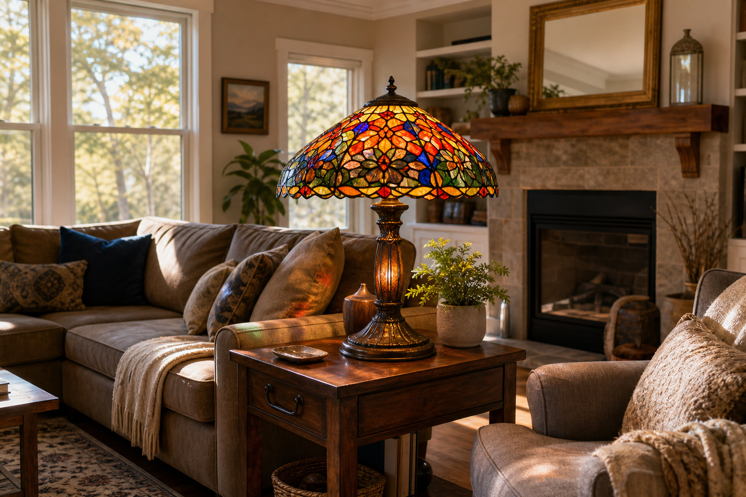 Where to Place a Large Tiffany Table Lamp: Expert Tips for Real American Rooms